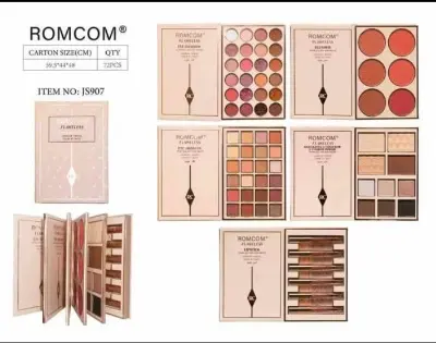 Picture of ROMCOM All in One Makeup Pallet Eyeshadow Palette Blusher Pallet Concealer Pallet highlighter Pallet