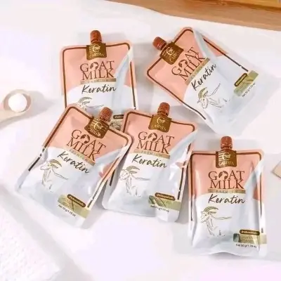 Picture of Goat Milk Keratin Hair Treatment for Soft,silky, shiny & smooth hair