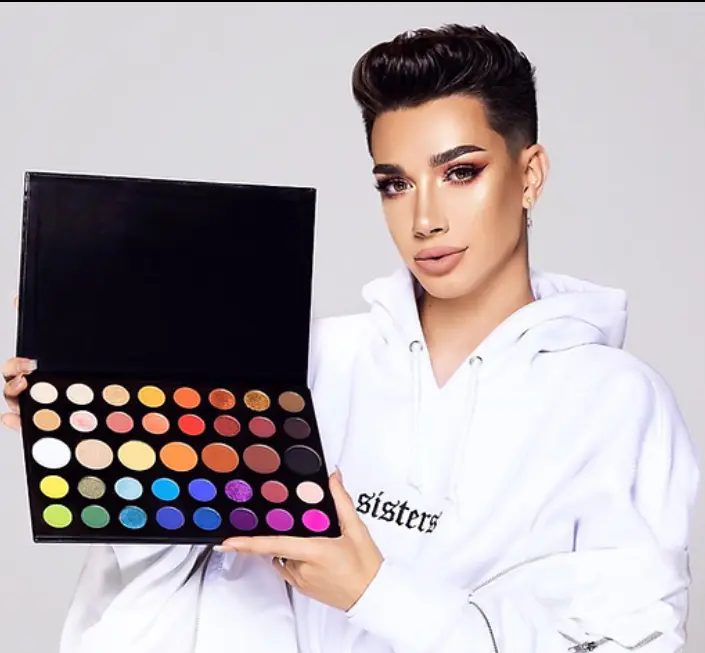 Picture of MORPHE X James Charles 39 Color Eyeshadow Palette - Makeup Matte Eyeshadow Glittery Eyeshadow Shimmer Eyeshadow Colorful Eyeshadow