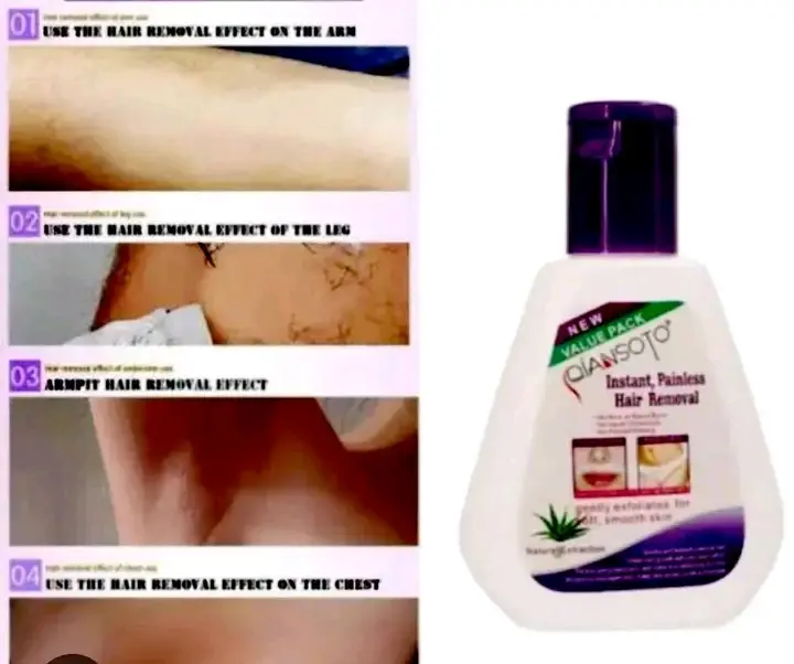 Picture of Qiansoto Hair Removal Instant Painless Smooth Skin 125ML - Purple