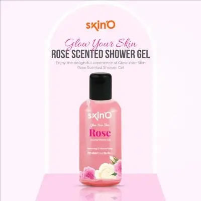 Picture of Skino Rose Flavoured Shower Gel for Soft & Glowing Skin - 220ml - Floral