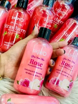 Picture of Skino Rose Flavoured Shower Gel for Soft & Glowing Skin - 220ml - Floral
