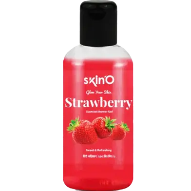 Picture of Skino Strawberry Flavoured Shower Gel for Soft & Glowing Skin - 220ml - Fruity