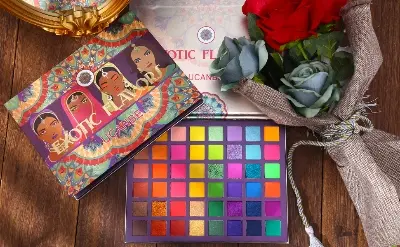 Picture of UCANBE Exotic Flavors 48 Color Eyeshadow Palette Matte Eyeshadow Glittery Eyeshadow Shimmer Eyeshadow Colorful Eyeshadow