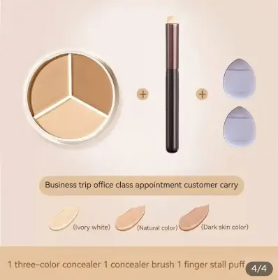 Picture of Sweet Mint Conceal Tri -Colour Concealer Palette Of Covers Acne Marks Dark Circles