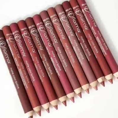 Picture of Flormar 12pcs Matte Pencil Lipstick Set