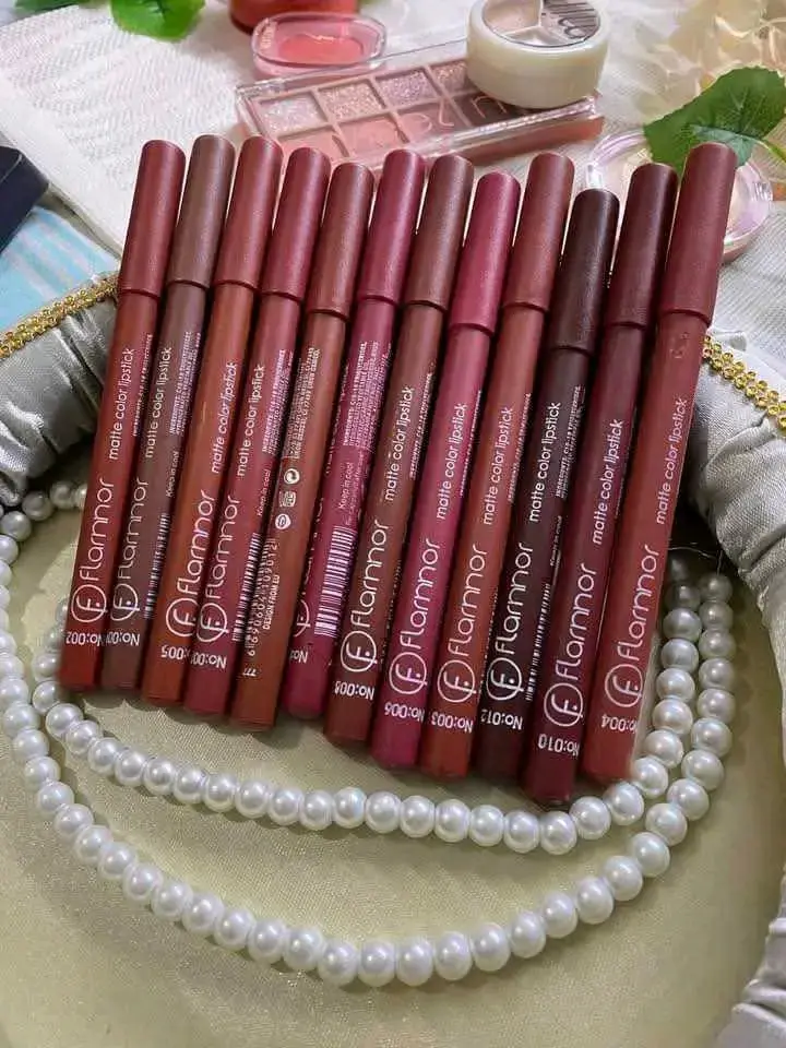 Picture of Flormar 12pcs Matte Pencil Lipstick Set