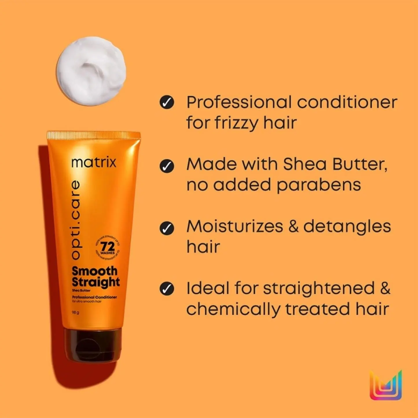 Picture of Matri.x Opti Care Smooth Straight Shea Butter Conditioner - 98gm