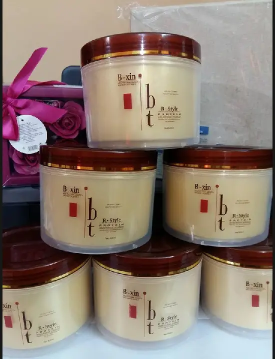 Picture of B Xin R-Style Protein Hair Mask for Soft,silky,smooth & Straight hair - 500ml