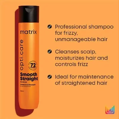 Picture of Matrix Opti Care Smooth Straight Shea Butter Shampoo 200ml - Shampoo - Orange