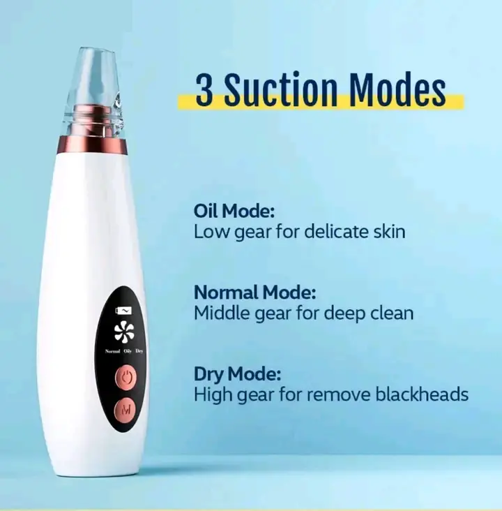 Picture of Electronic Face Suction Removal Machine Pore Cleaner Blackhead Vacuum Pimple Black Head Remover ( 5 Suction )