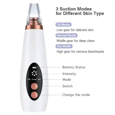 Picture of Electronic Face Suction Removal Machine Pore Cleaner Blackhead Vacuum Pimple Black Head Remover ( 5 Suction )