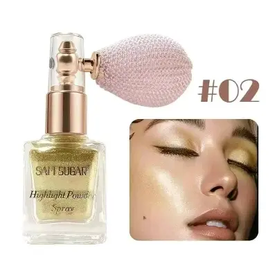 Picture of Fashion Highlighter Powder Spray High Gloss Glitter Powder Spray Shimmer  Sparkle Powder Makeup for Face & Body