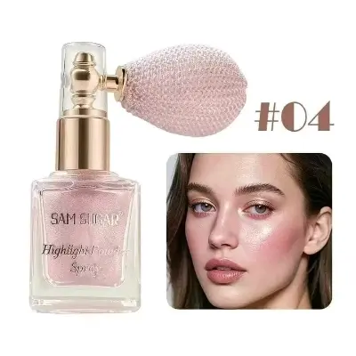 Picture of Fashion Highlighter Powder Spray High Gloss Glitter Powder Spray Shimmer  Sparkle Powder Makeup for Face & Body