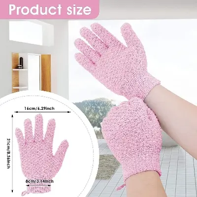 Picture of Shower Gloves  Exfoliating Wash Skin Spa Bath Gloves Foam Bath Skin Resistance Body Mage Cleaning Loofah Scrubber - 1pcs