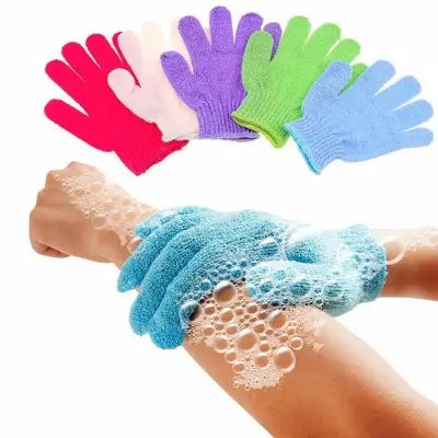 Picture of Shower Gloves  Exfoliating Wash Skin Spa Bath Gloves Foam Bath Skin Resistance Body Mage Cleaning Loofah Scrubber - 1pcs