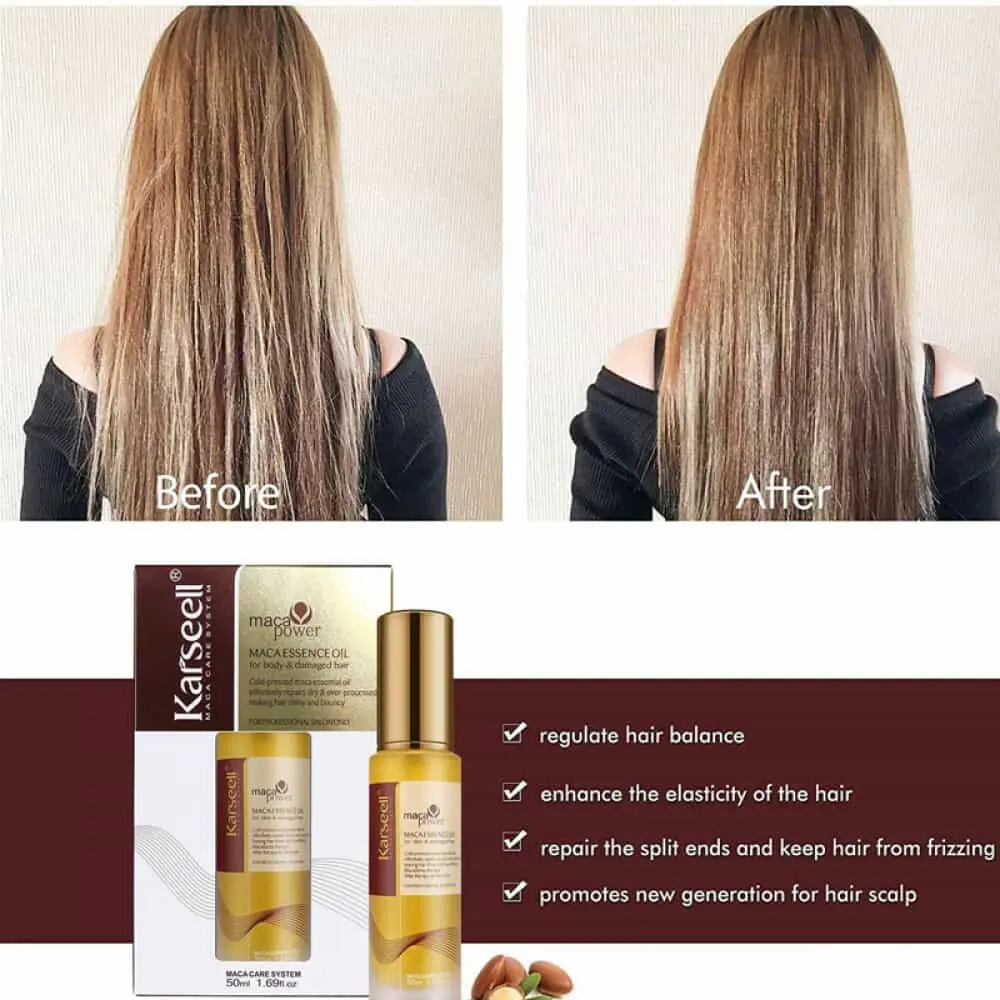 Picture of Karseell Maca Essence Hair Oil for damaged & Frizzy Hair | 50ML