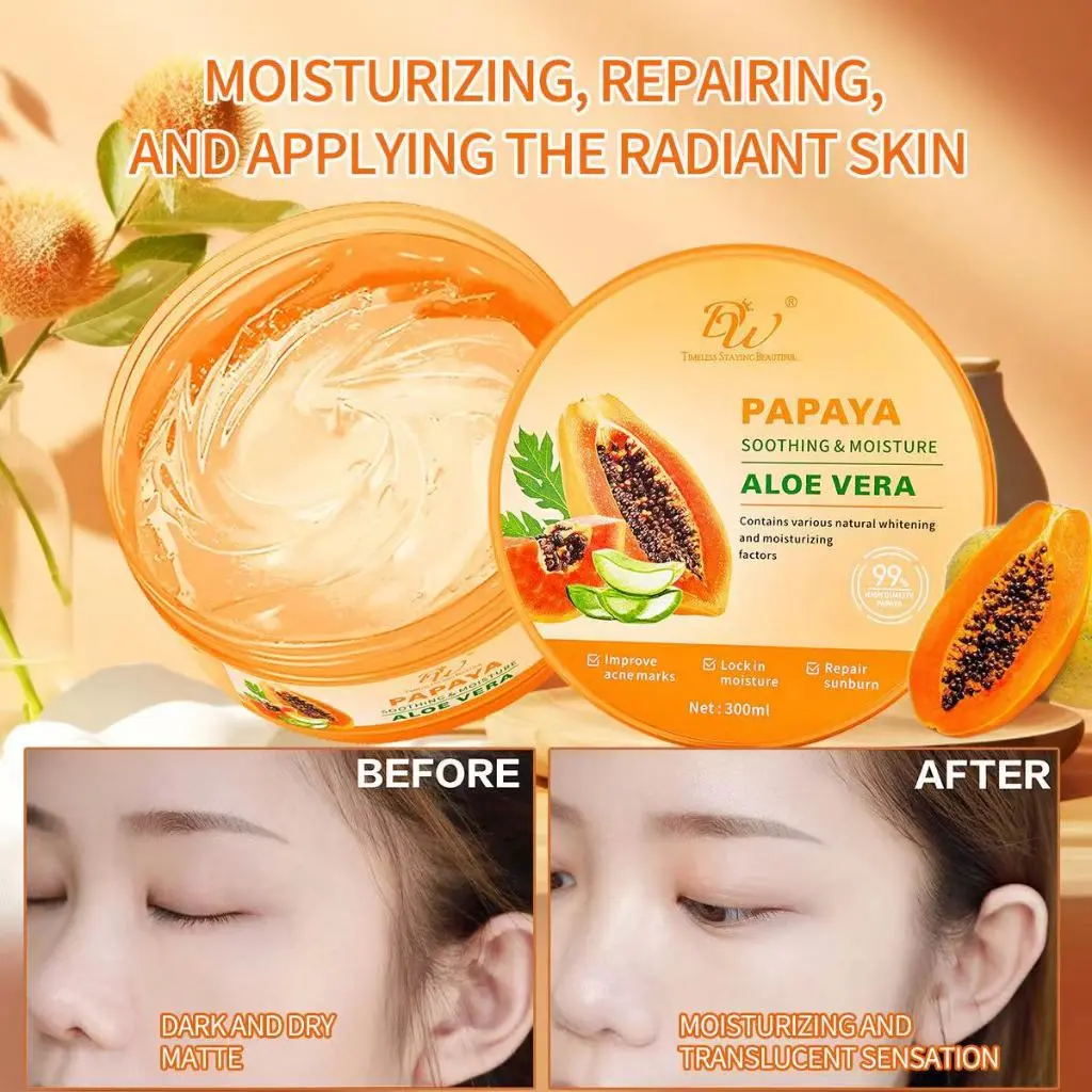 Picture of Papaya Moisturizing Aloe Vera Soothing Gel - 300ml