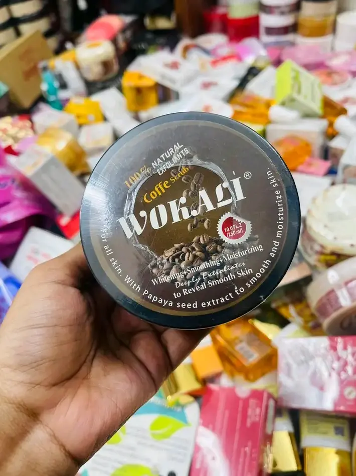 Picture of Wokali Coffee Scrub for Face & Body Hydrating & Moisturizing - Brown