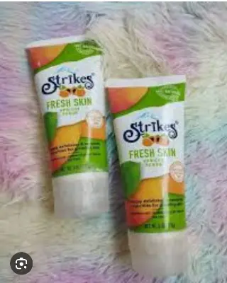 Picture of Strikes blackhead clearing scrub & Strikes Fresh
Skin Apricot Scrub