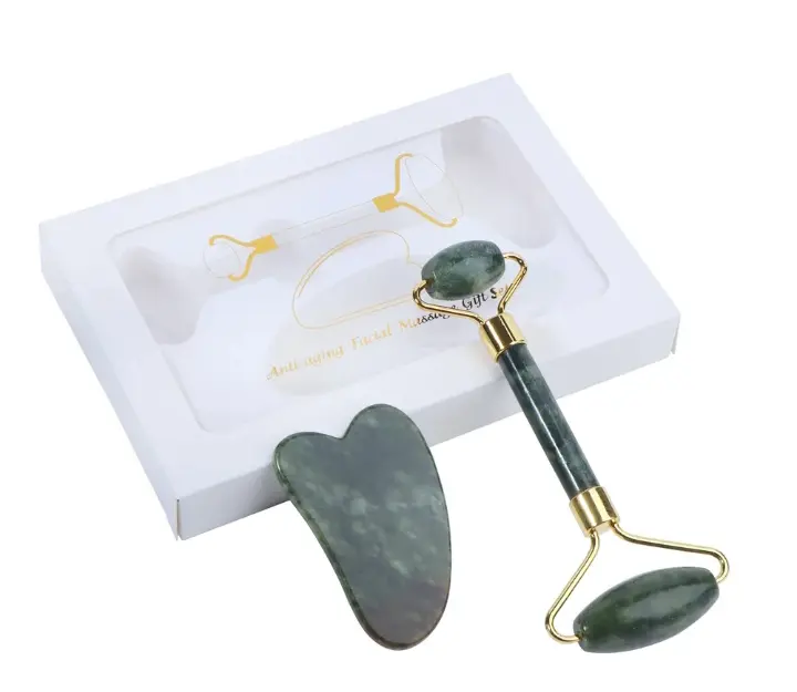Picture of Face Massager Roller Guasha Scraper Set
Beauty Gua Sha Natural Stone Face Massager
Chin Cellulite Slim Massage Skin Care Tools