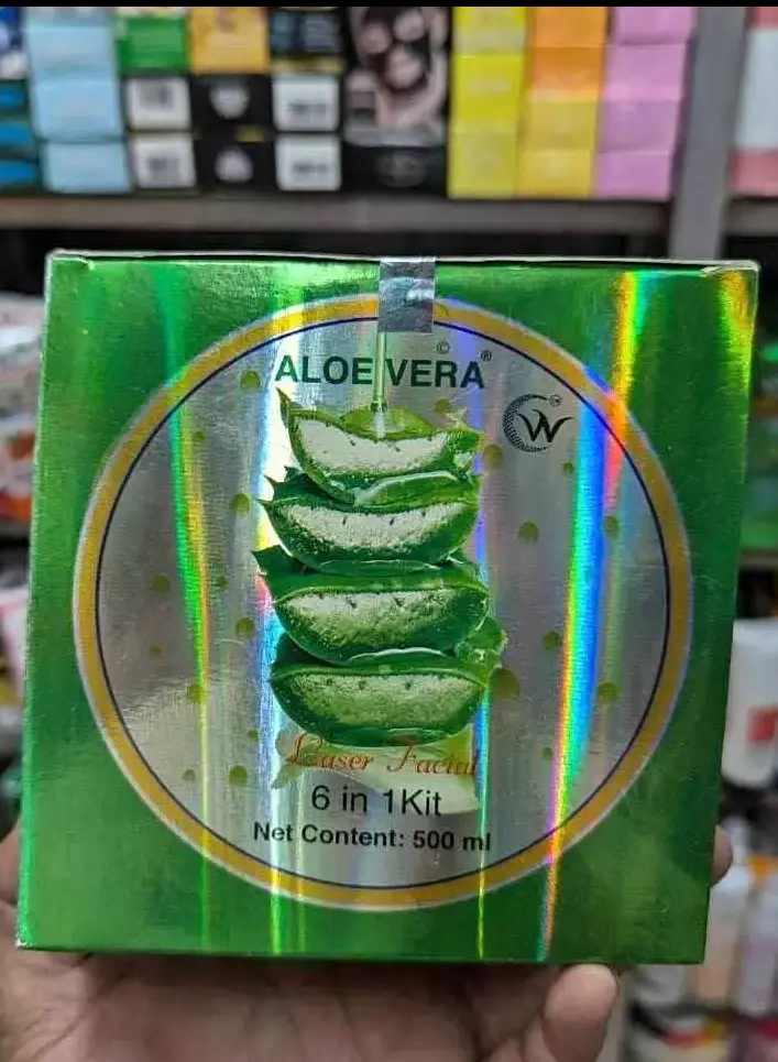 Picture of Aloe Vera 6 in 1 Facial Kit Combo Set - Green
