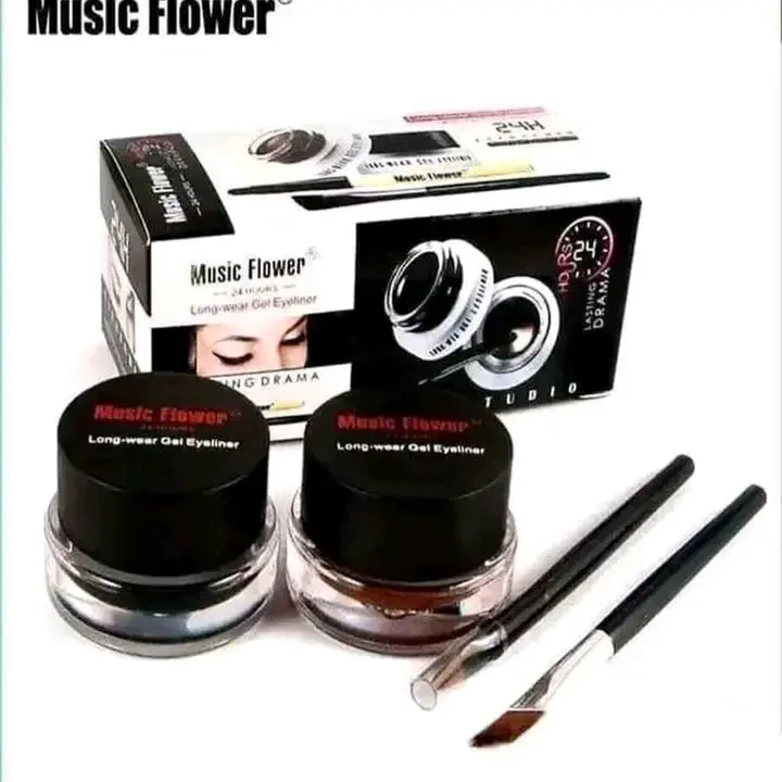 Picture of Water Proof Music Flower Gel Black & Brown 2-Color Gel Eyeliner