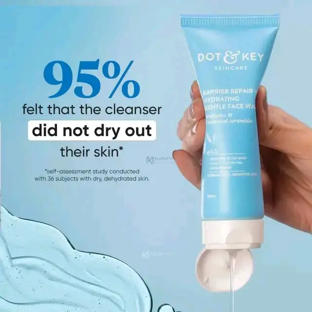 Picture of Dot & Key Barrier Repair + Hydrating Gentle Facewash - 100ml - Blue