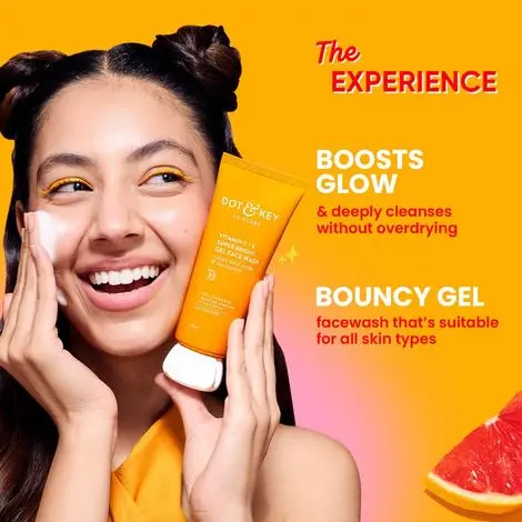 Picture of DOT & KEY Vitamin C + E Super Bright Gel Face Wash - Orange