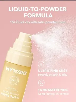 Picture of She Glam Matte Finish Setting Spray 55 Ml