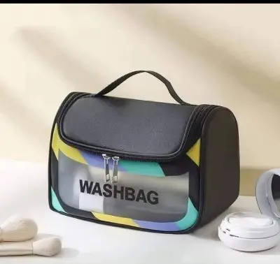 Picture of Large Capacity Makeup Organizer Bag Waterproof Cosmetic Storage Bag Travel Makeup Pouch - Multicolor