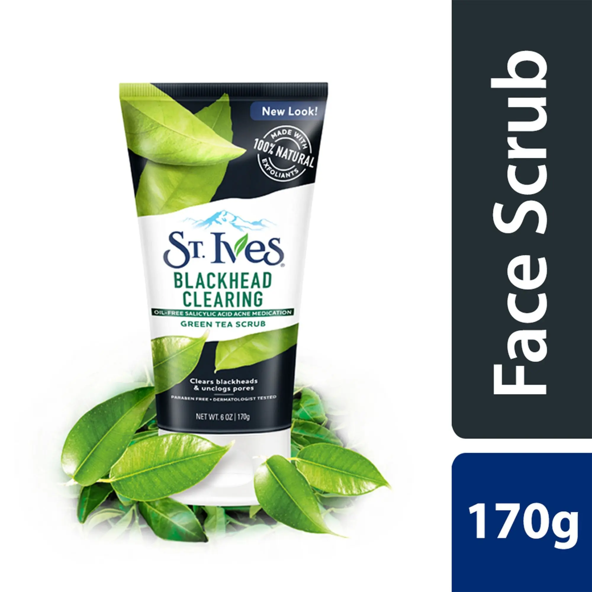 Picture of St. Ives Blackhead Clearing Green Tea Scrub - Black
