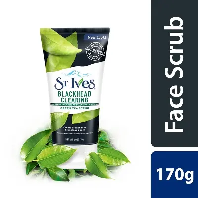 Picture of St. Ives Blackhead Clearing Green Tea Scrub - Black