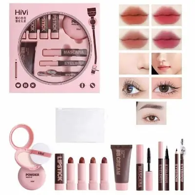 Picture of HiVi All in 1 Makeup Combo Set | HiVi 9 in 1 Makeup Combo Set
