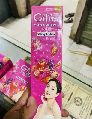 Picture of Gluta Collagen Pink Emergency Whitening Body Lotion - Floral