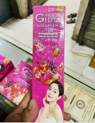 Picture of Gluta Collagen Pink Emergency Whitening Body Lotion - Floral