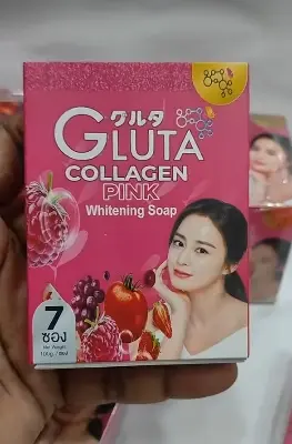 Picture of Gluta Collagen Pink Emergency Whitening Soap - 100gm - Floral