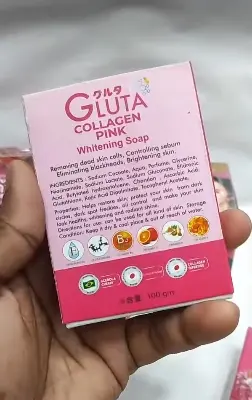Picture of Gluta Collagen Pink Emergency Whitening Soap - 100gm - Floral