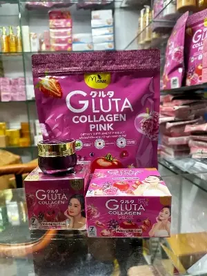 Picture of Gluta Collagen Pink Full Face & Body Whitening Combo Set