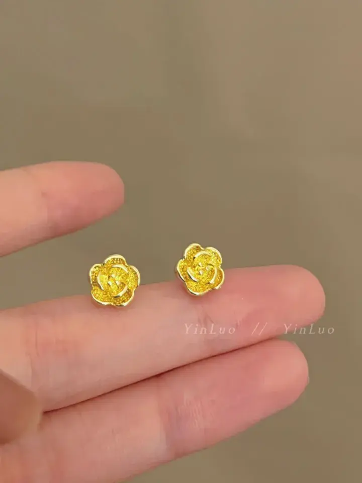 Picture of Luxury Style Dubai Gold Plating  Flower Style Earrings for Women - Gold