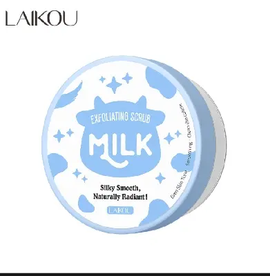 Picture of Laikou Milk Exfoliating Scrub for Silky,smooth,naturally radiant Skin - White