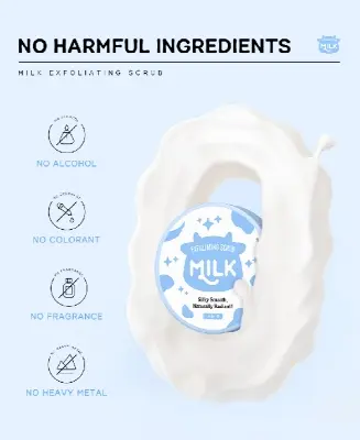 Picture of Laikou Milk Exfoliating Scrub for Silky,smooth,naturally radiant Skin - White