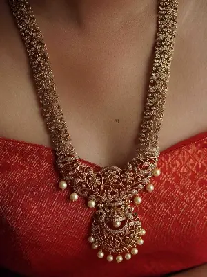 Picture of Indian Traditional Fashion Weeding/Party Bridal Choker Necklace & Earrings Jewellery Set For Women - Necklace For Girls - Multicolor