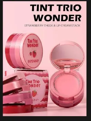 Picture of Handaiyan Strawberry Blush Tint Trio
Wonder, Multi-Use Makeup Powder Pink Blush...