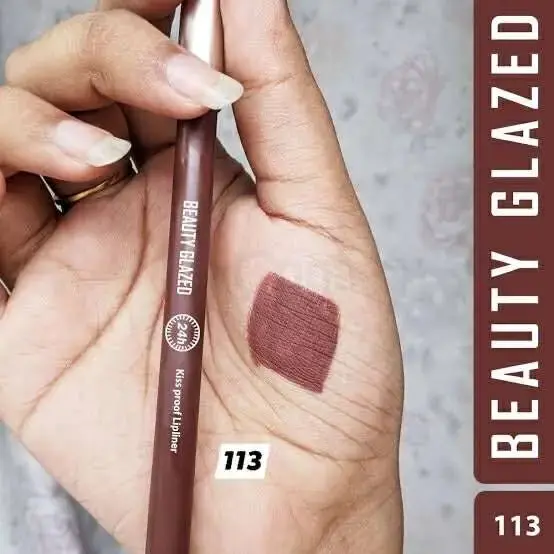 Picture of BEAUTY GLAZED Waterproof Matte Lip Liner Pencil For Lips Eyeliner  Blush Smooth Easy To Waer Long Lasting Lip Glaze Pen Sketch Dye Tint Lipstick Lip Makeup