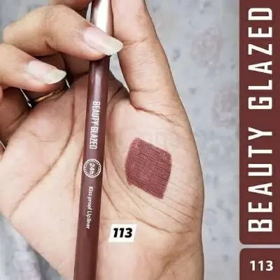 Picture of BEAUTY GLAZED Waterproof Matte Lip Liner Pencil For Lips Eyeliner  Blush Smooth Easy To Waer Long Lasting Lip Glaze Pen Sketch Dye Tint Lipstick Lip Makeup