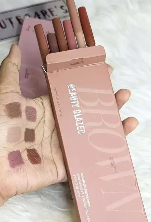 Picture of BEAUTY GLAZED Waterproof Matte Lip Liner Pencil For Lips Eyeliner  Blush Smooth Easy To Waer Long Lasting Lip Glaze Pen Sketch Dye Tint Lipstick Lip Makeup