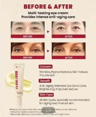 Picture of KSECRET SEOUL 1988 EYE CREAM : RETINAL LIPOSOME 4% + FERMENTED BEAN 30ML