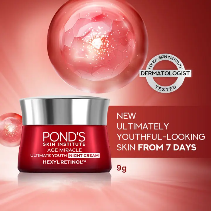 Picture of Ponds Youthful Miracle Hexyl Retinol Complex, Renew & Repair Day Cream 50gm