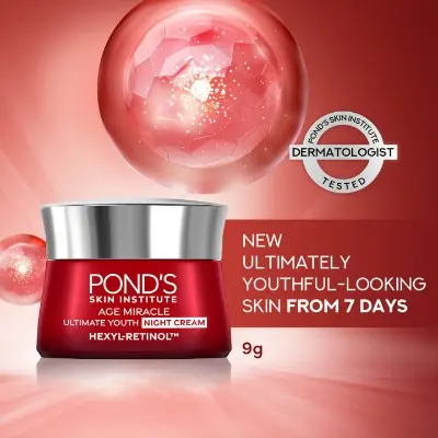 Picture of Ponds Youthful Miracle Hexyl Retinol Complex, Renew & Repair Day Cream 50gm